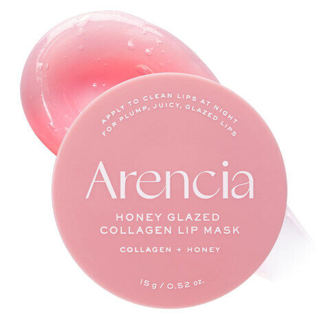 Kolagēna maska lūpām ar medu Arencia Honey Glazed Collagen Lip Mask